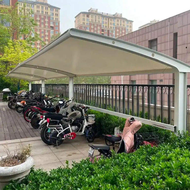 两当县膜结构电动车棚